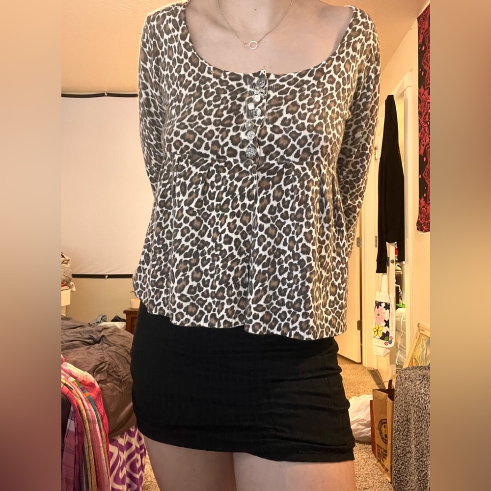 DELiA*s Animal Print Long Sleeve Top (SOLD)
